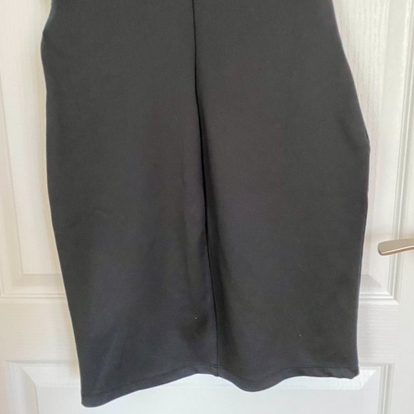 Venus Black Cap Sleeve Sheath Dress with Gold Buckle Detail Size S - Picture 7 of 12